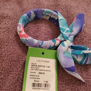 Lilly Pulitzer Fabric Bangle Bracelet